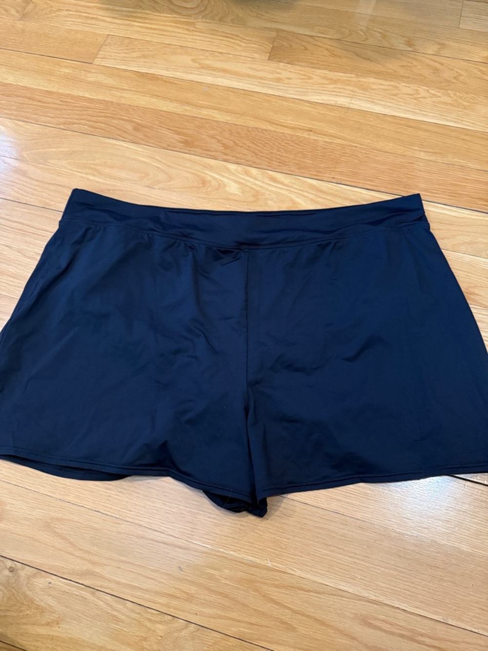Lands’End women’s black swim shorts size 20W.